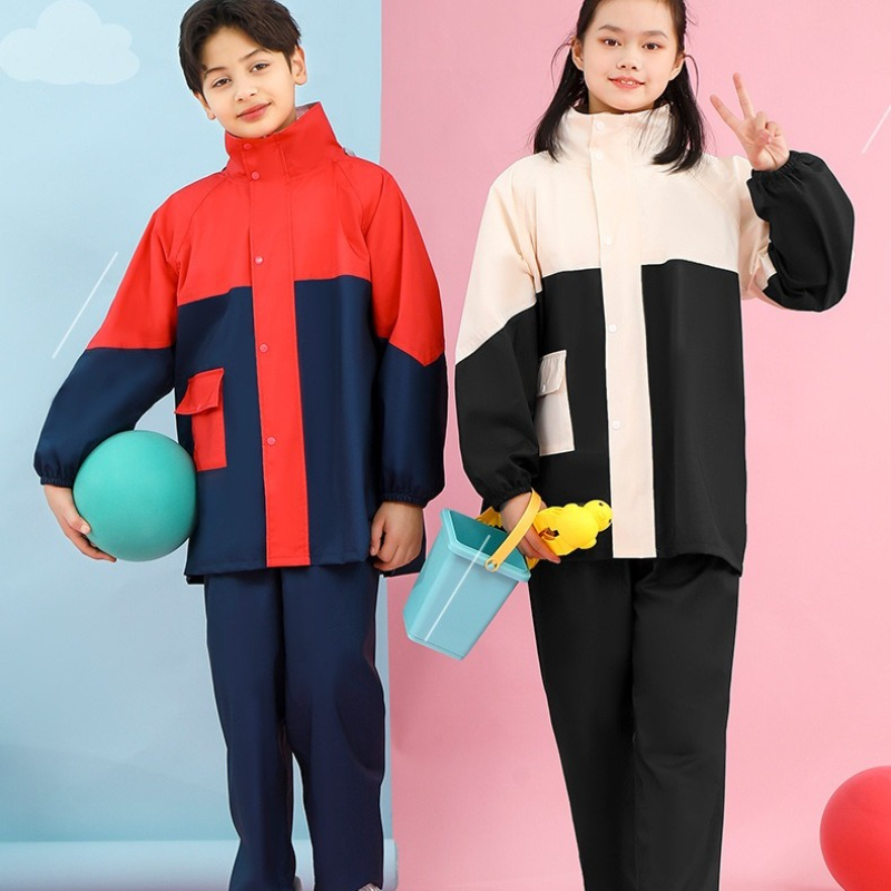 Women'S Fashion Raincoat - Impermeabile per bambini Pantaloni antipioggia Tuta