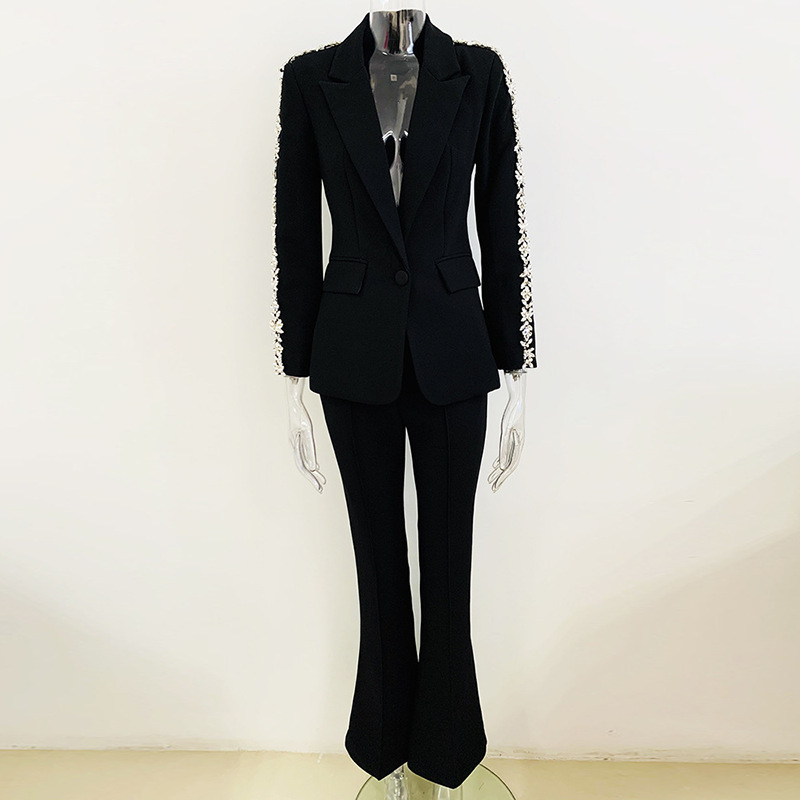 Women'S Fashion Blazer - Allingentle Pantaloni da donna Abiti Set