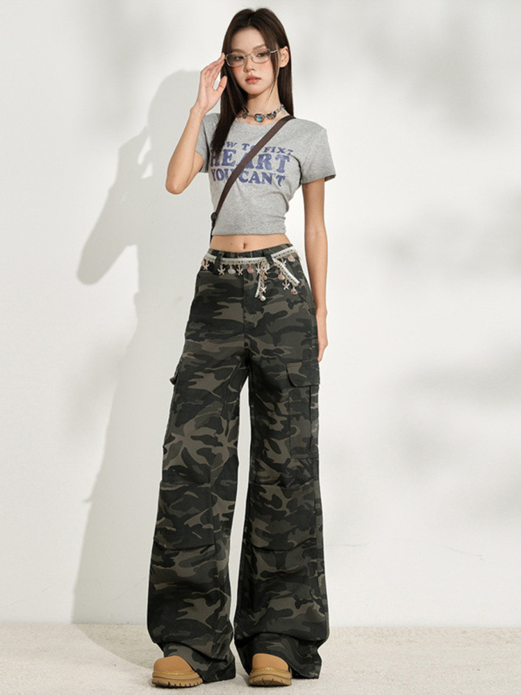 Women'S Fashion Utility Pants - Jeans da Donna alla Moda con