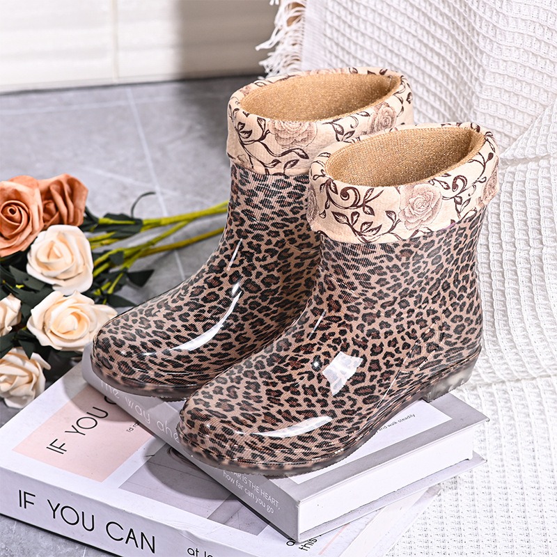 Women'S Fashion Gumboots - Stivali da pioggia in plastica antiscivolo
