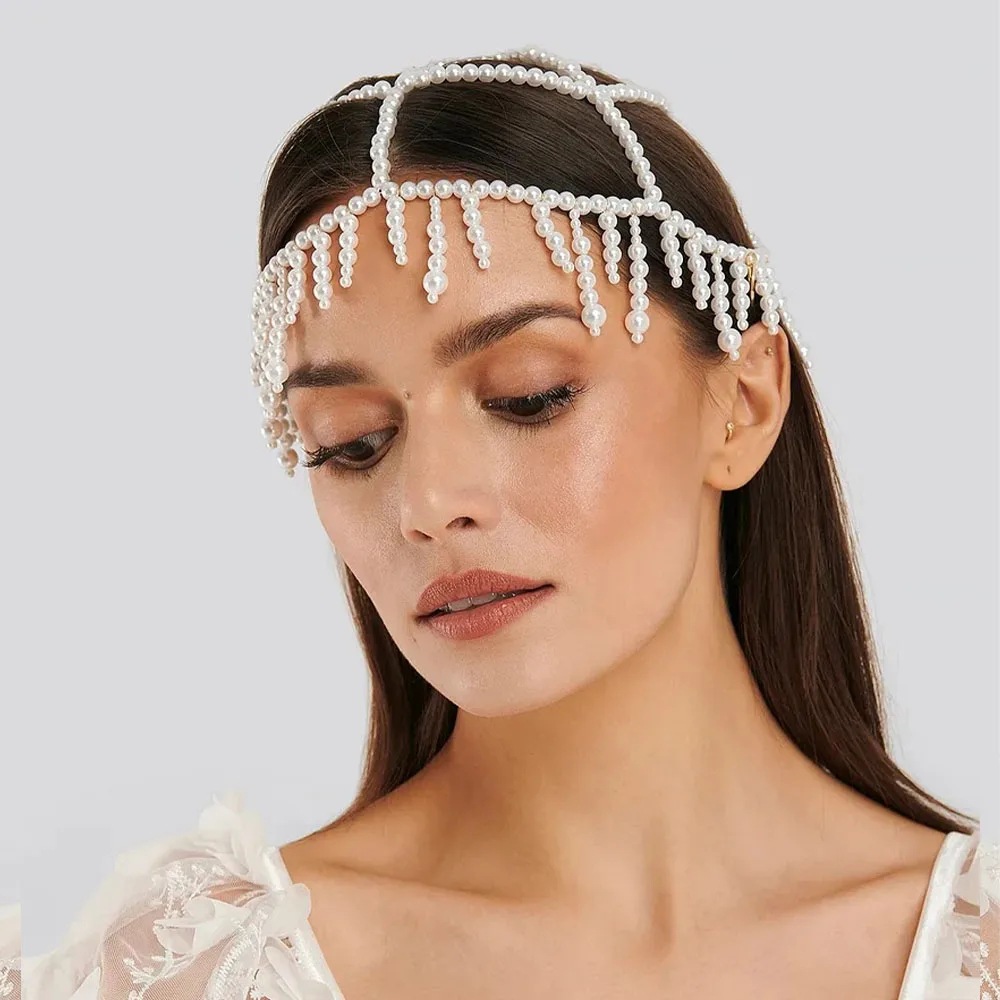 Women'S Fashion Roaring 20S - Moda Perla Frangia Copricapo Tappo di