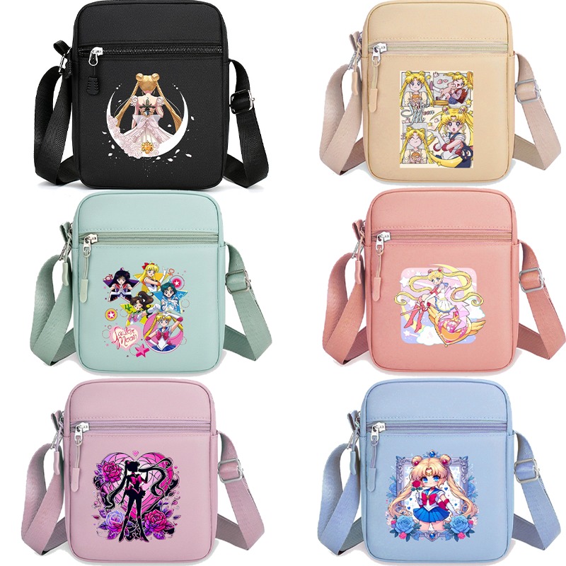 Women Fashion Handbags - Borsa a Tracolla Sailor Moon Unisex,