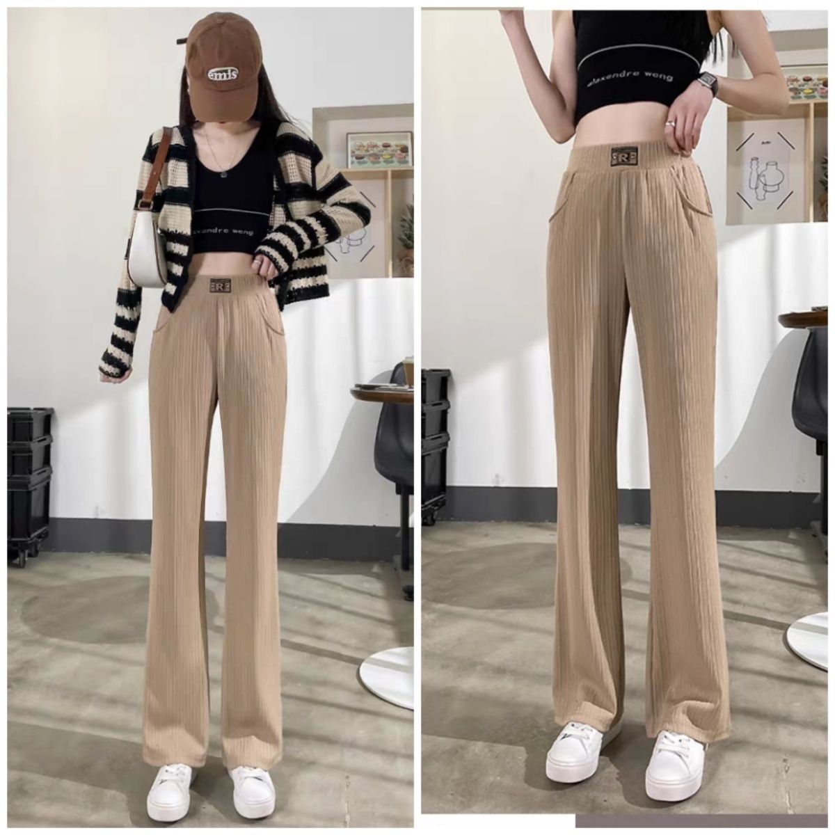 Women'S Fashion Utility Pants - Pantaloni da donna Cargo Jogger Cintura
