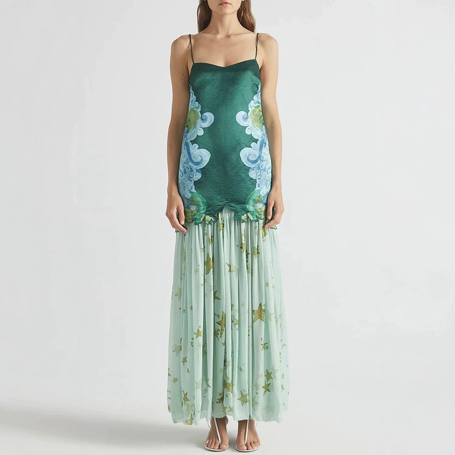 V Neck Cami Top - Completo gonna due pezzi da donna
