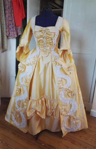 Women Fashion Gown - Abito alla moda rococò Costume da