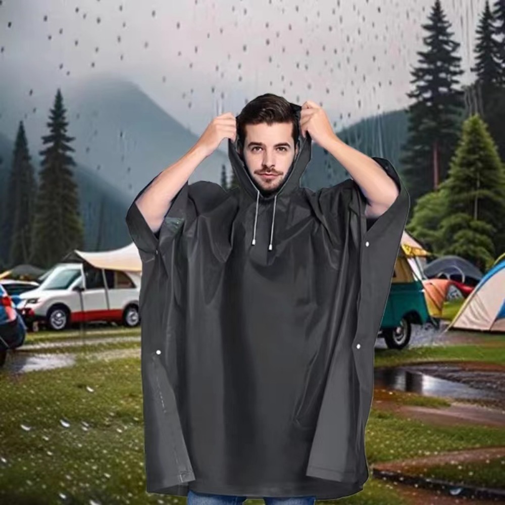Women'S Fashion Raincoat - Impermeabile lungo impermeabile per adulti moda