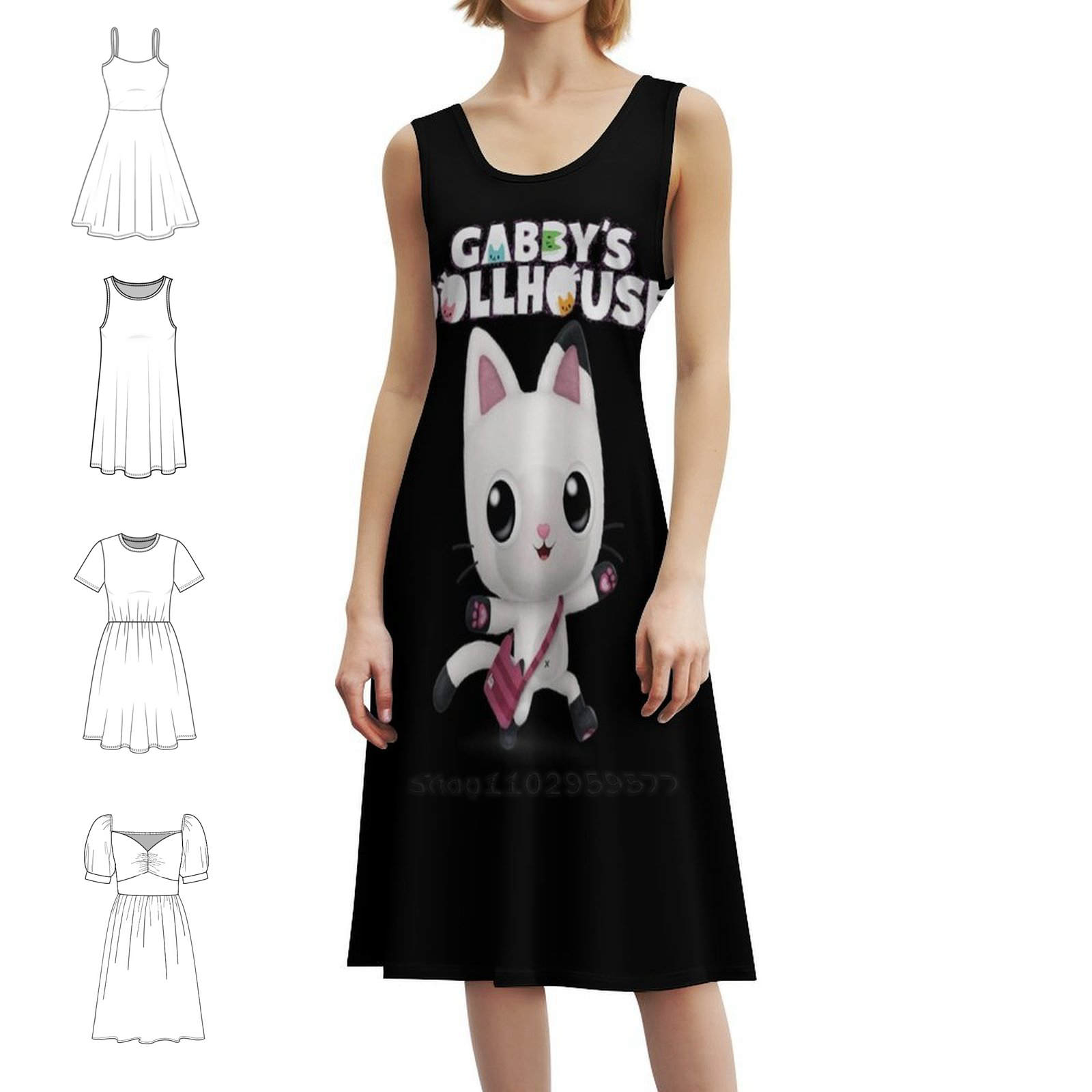 Women Fashion Gown - Gabby Dollhouse Boho Chic Abito Elegante