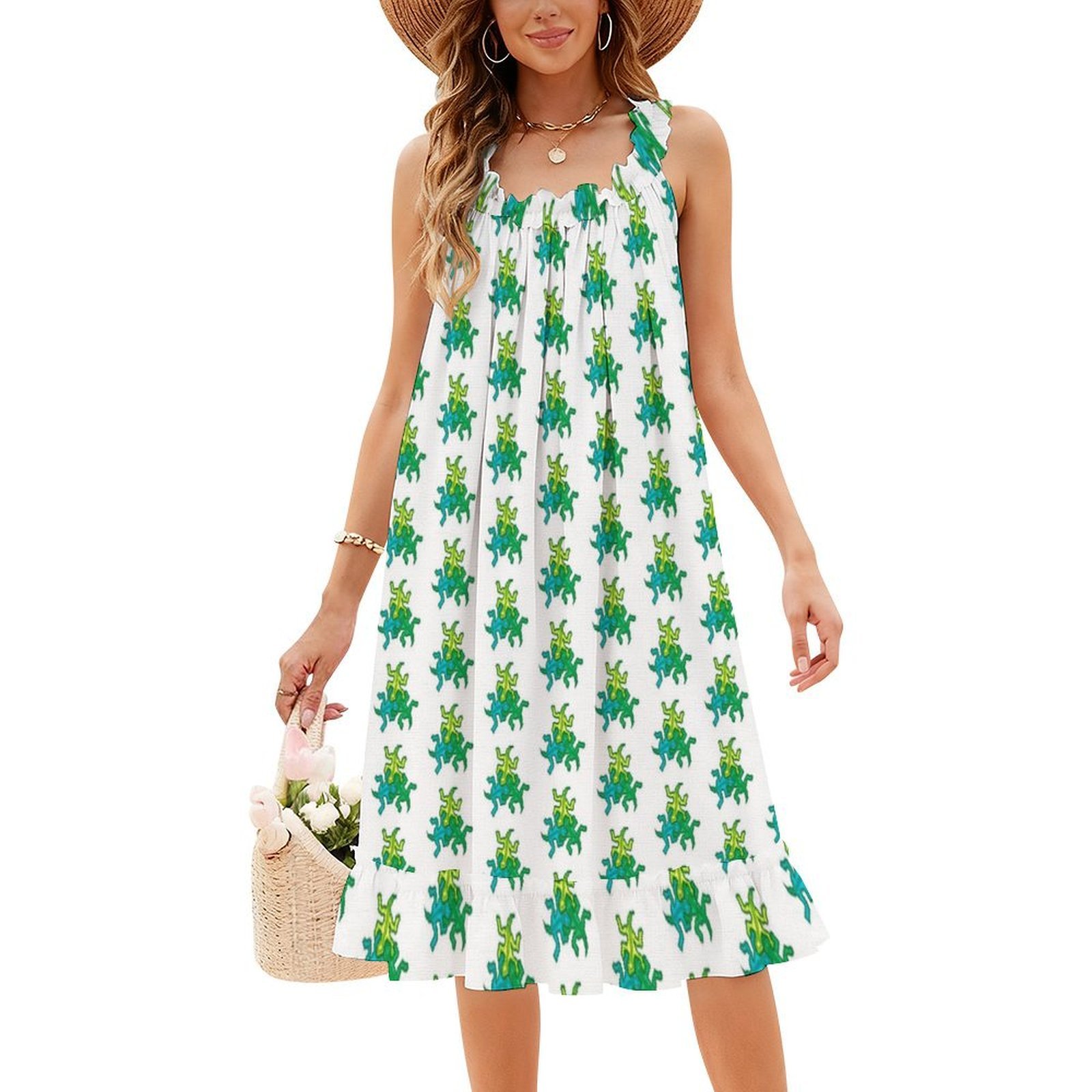 Pixel Art Escher Lucertola Boh - Women Fashion Gown recensione e prezzo