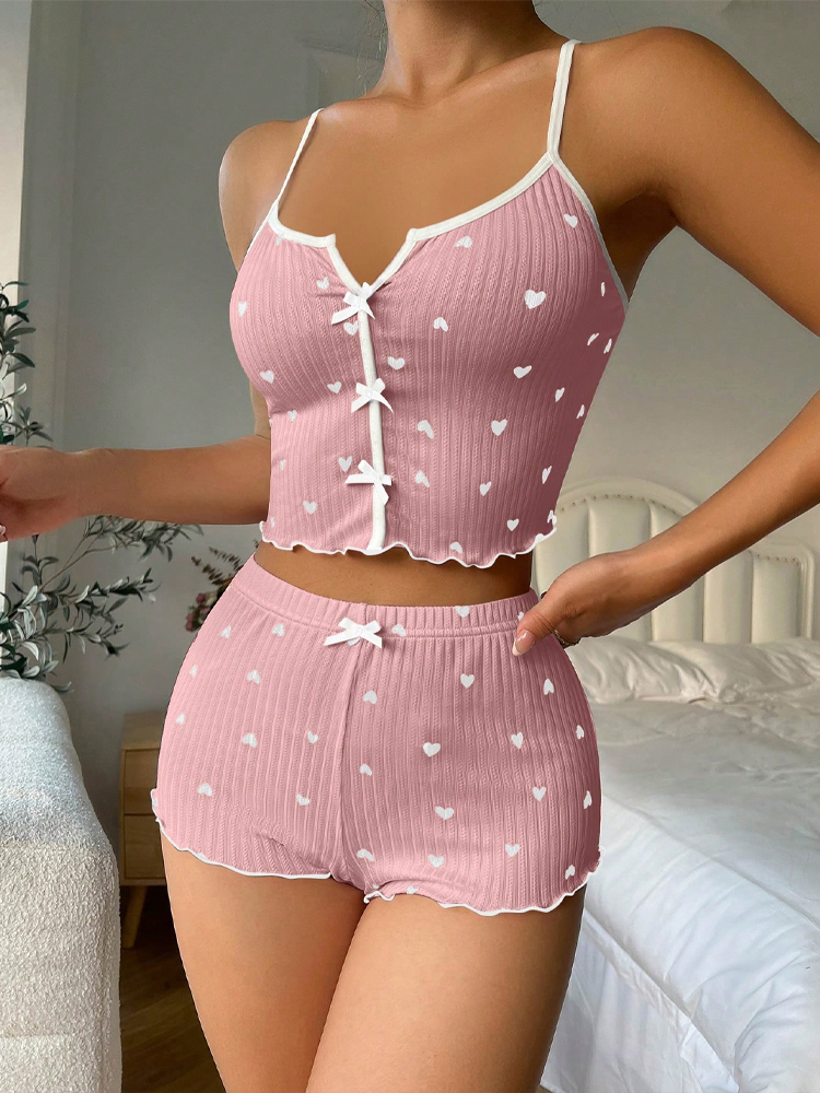 Nuovo Set Pigiama Sexy con Sta - V Neck Cami Top recensione e prezzo