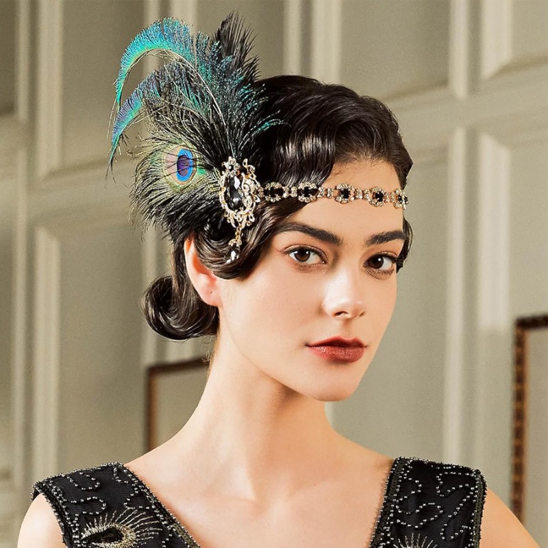 Fascia per capelli con piume d - Women'S Fashion Roaring 20S recensione e prezzo