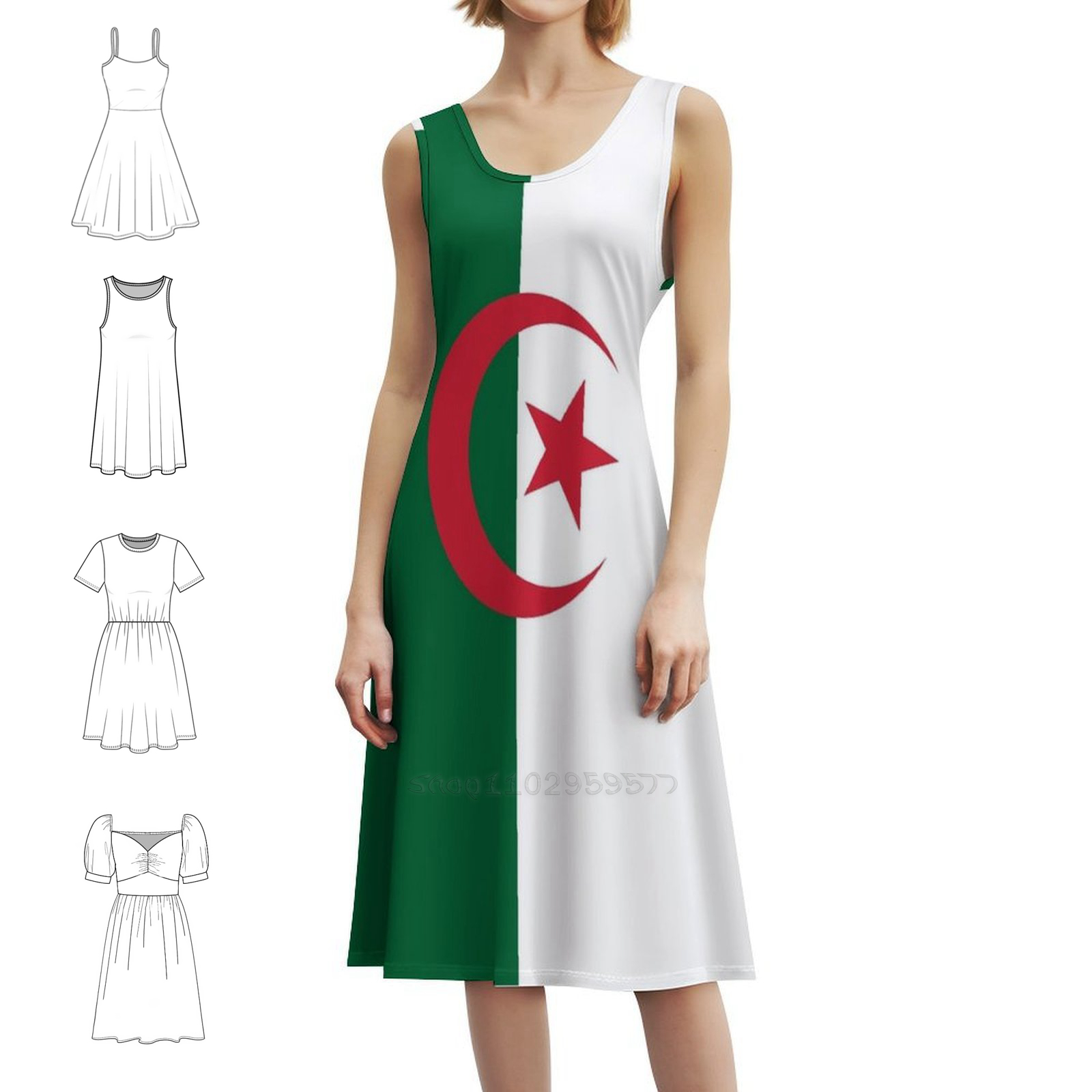Abito Boho Chic con bandiera a - Women Fashion Gown recensione e prezzo