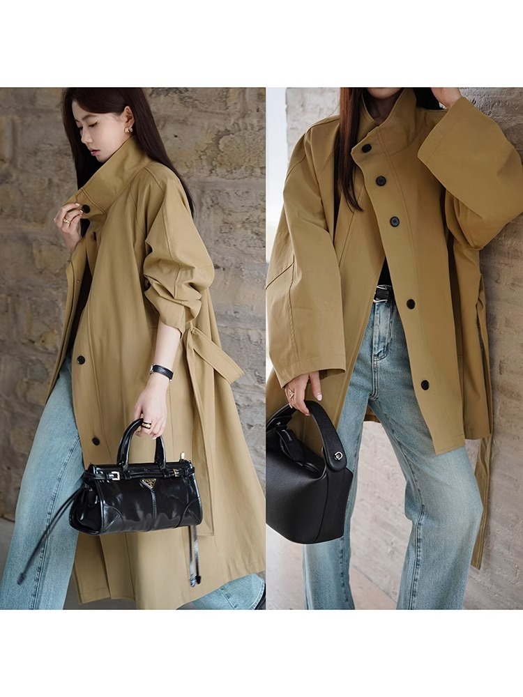 Marrone Trench da donna alla m - Women'S Fashion Raincoat recensione e prezzo