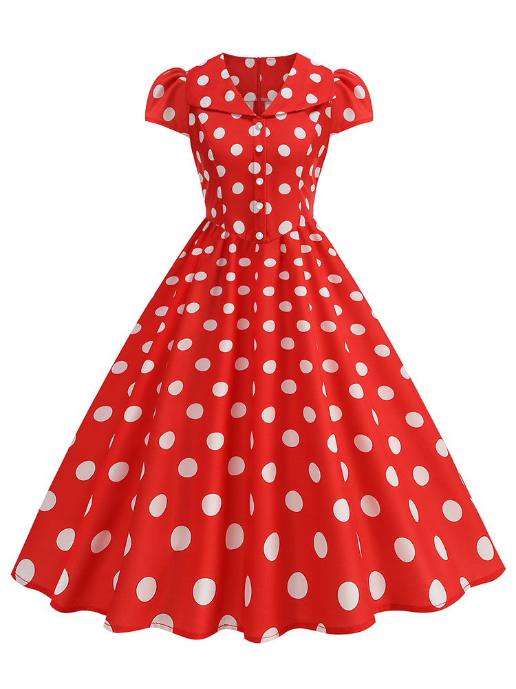 Abito estivo da donna a pois,  - Women'S Fashion Of The 50S recensione e prezzo