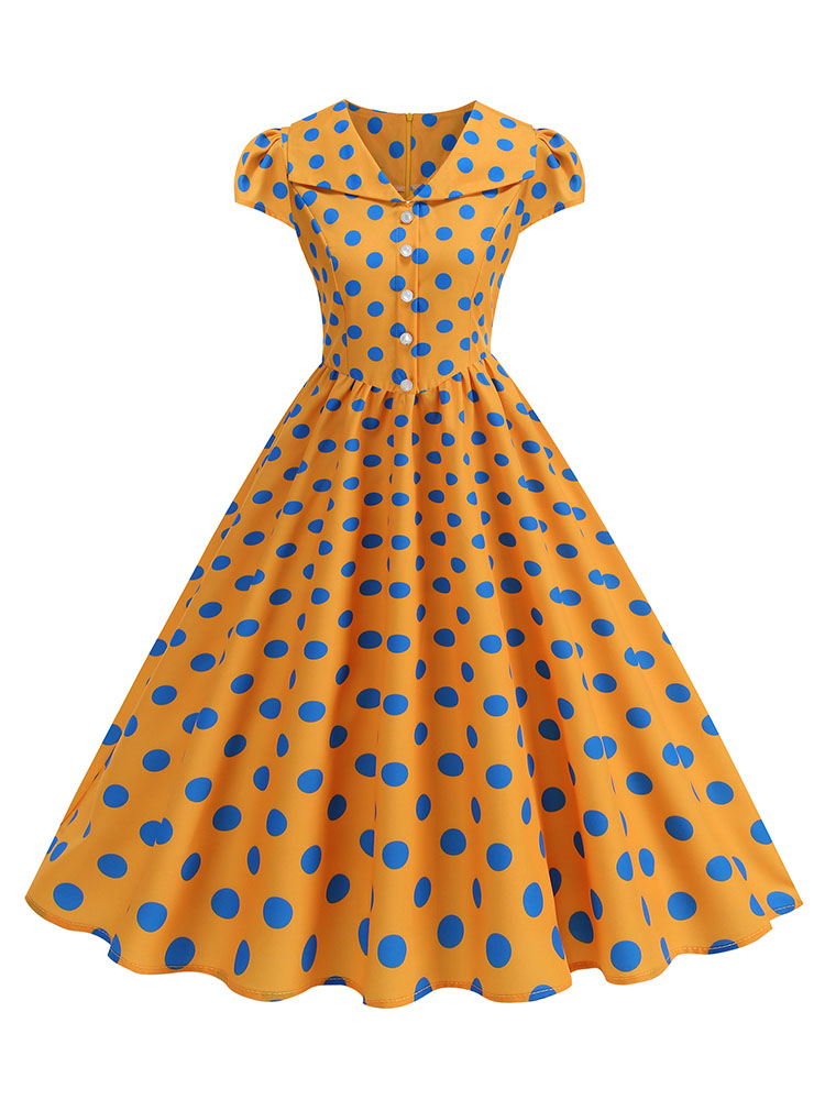 Abito estivo da donna a pois,  - Women'S Fashion Of The 50S recensione e prezzo