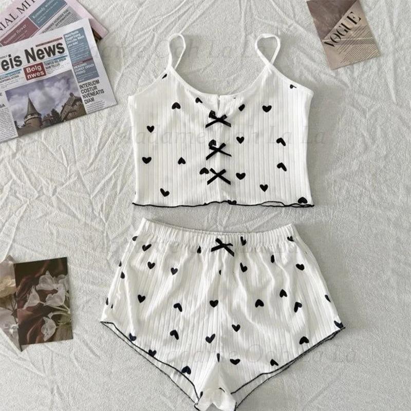 Set Pigiama Sexy con Stampa a  - V Neck Cami Top recensione e prezzo