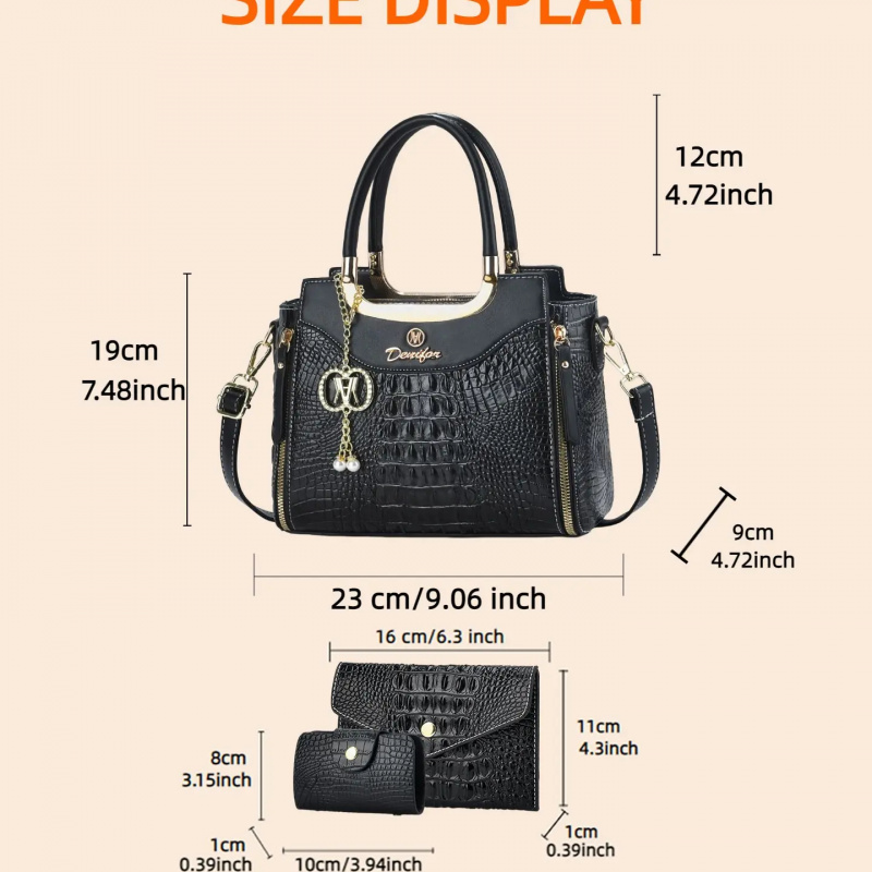 Set di Borse da Donna con Text - Women Fashion Handbags recensione e prezzo