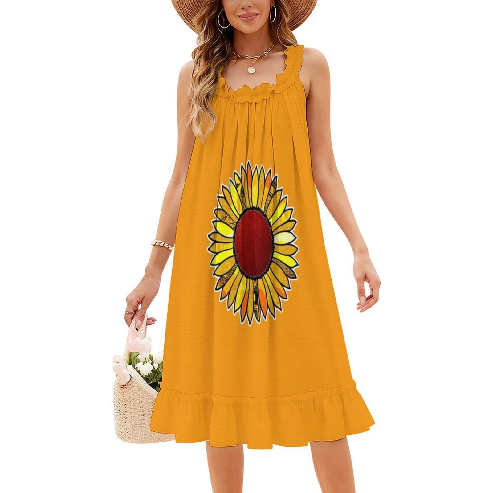 Abito Boho Chic retrò girasole - Women Fashion Gown recensione e prezzo