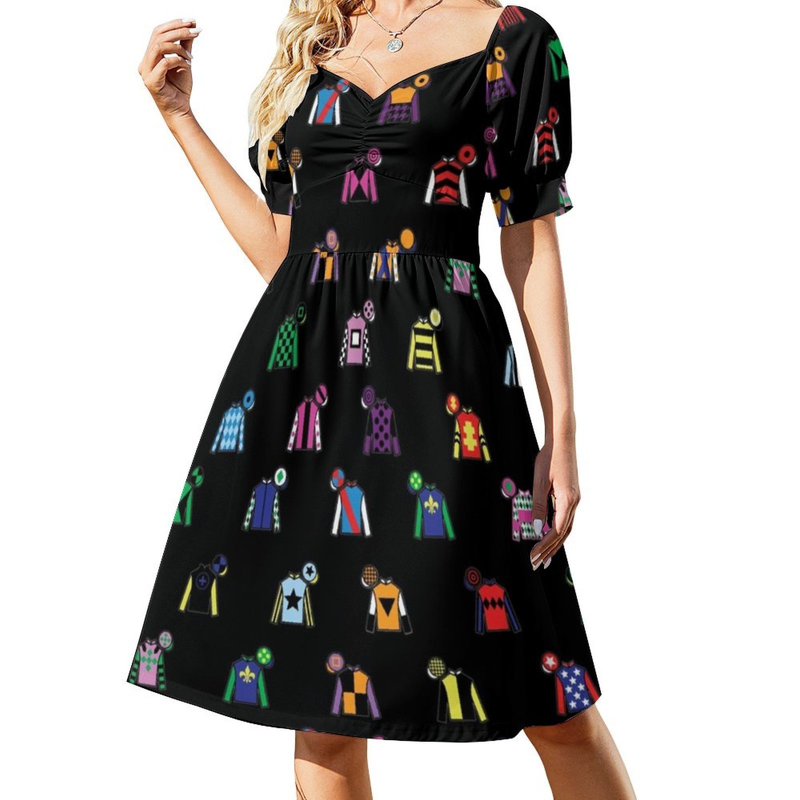 Corse di cavalli Jockey Stampa - Women Fashion Gown recensione e prezzo