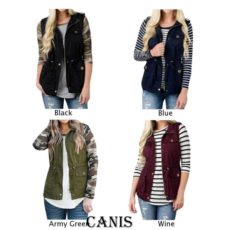 Moda donna gilet Olive Cargo U - Women'S Fashion Utility Jacket recensione e prezzo