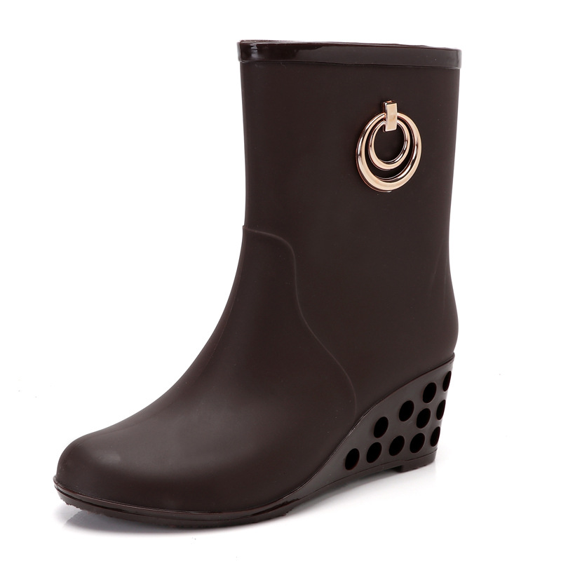 Stivali da pioggia con tacco a - Women'S Fashion Gumboots recensione e prezzo