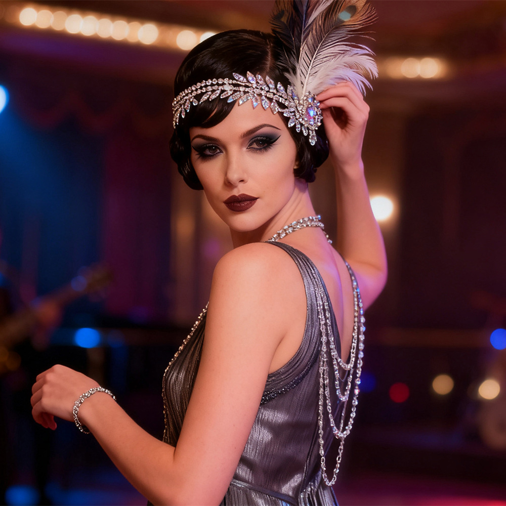 Fascia per Capelli con Piume S - Women'S Fashion Roaring 20S recensione e prezzo